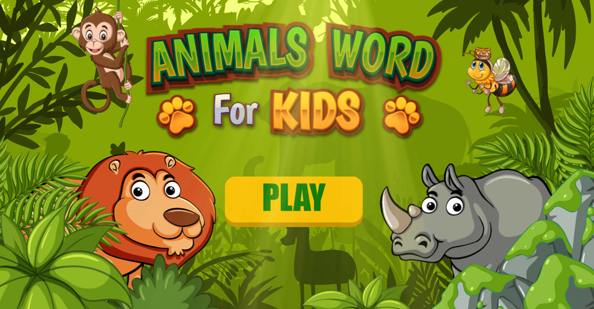 Animals Word for Kids
